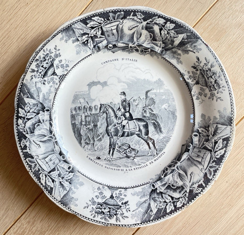 Assiette parlante creil - assiette,