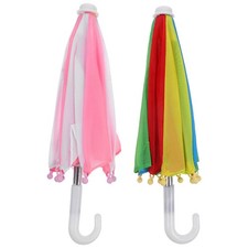  2 Pcs Ombrelle Miniature Parapluie Petit Format Accessoires De Maison