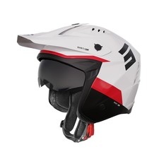 Casque Jet Shot Jump Tricks Moto Enduro Trial Cross Off Road ECE 22.06 Brillant