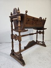 Berceau XIXe en bois fruitier