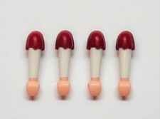 4 X Bras Rouge Blanc Playmobil