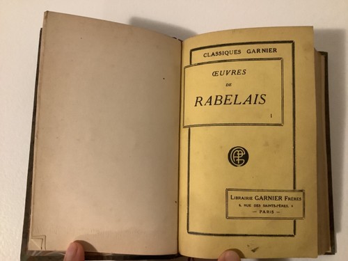 Oeuvres rabelais tomes 1 - de, rabelais,