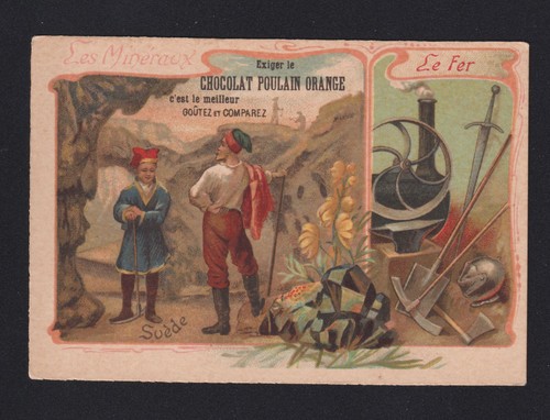 Carte image chocolat poulain - chocolat,
