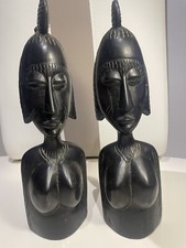 Vieux Bustes Africain Vintage