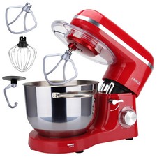 AREBOS Robot Pâtissier Professionnel 1500W  Robot de Cuisine Multifonction 6 L