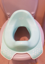 Réducteur toilette enfant turquoise/blanc anti-dérapant