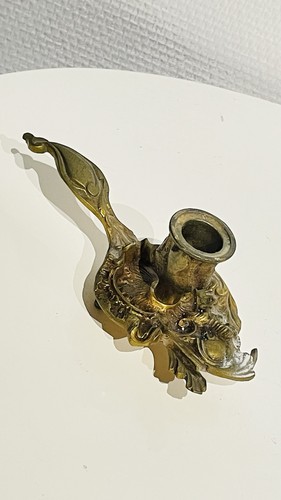Ancien bougeoir main - main, rat