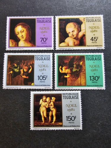 Timbre togo tableaux noël - togo,