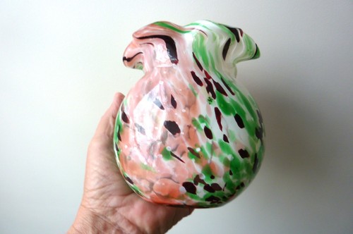 Ancien vase verre soufflé - vase, en