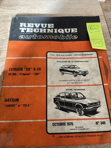 Revue technique datsun cherry - revue,