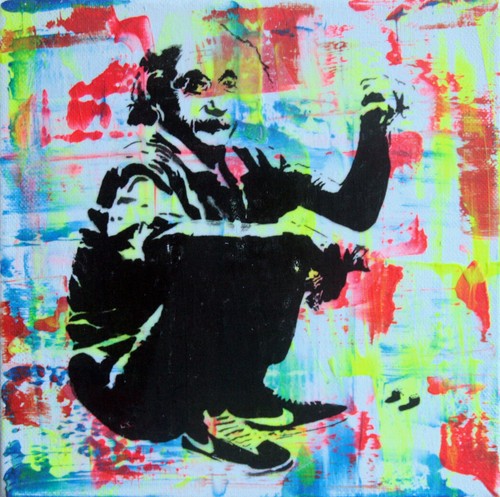 Einstein banksy pyb - einstein,