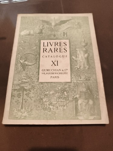 Catalogue gumuchian 1929 - xi,