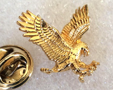 RARE pin's lapel pins   Vintage  aigle doré numéroté 3D
