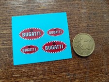 DECALCOMANIE DECALS ANCIEN WRC PUB RALLYE BUGATTI POUR DIORAMA