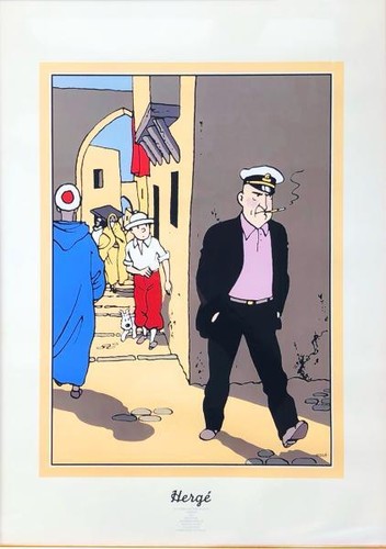 Tintin sérigraphie coll - tintin,