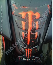 MONSTER PROTECTION RESERVOIR MONSTER TANK PAD PROTECTOR Noir & Orange