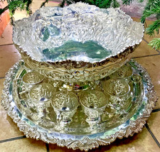 Grand bol à punch vintage en