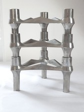 3 BOUGEOIRS MODULABLES NAGEL METAL CHROME - ANNEE 60-70