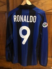 Matchworn Ronaldo de nazrio il fenomeno R9 Inter milan calcio maillot porté