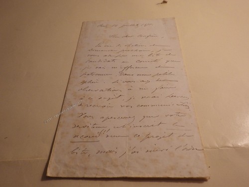 1871 albert caise lettre - 1871.albert,