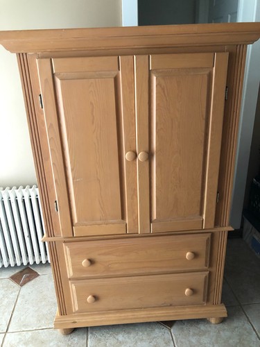 Vintage wooden armoire - wooden, armoire.