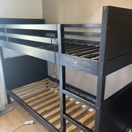 Ikea mydal lit superposé noir - ikea,
