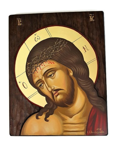 Tête jésus christ peinte - tête,