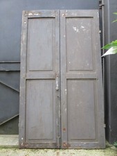 138 X 92 cm - paire d'anciens volets de fenêtre en  bois