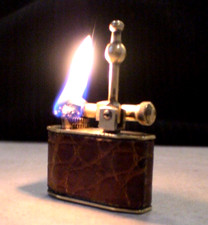 Briquet Ancien @ POLAIRE Croco Baby @ Centenary's Lighter Feuerzeug Accendino
