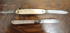 Deux Couteaux Ancien, Canif Pliant manche en Nacre