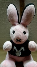 Peluche LAPIN Rose PLAYBOY 23 cm