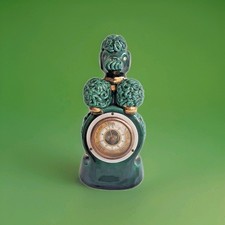 baromètre modèle chien caniche en céramique art déco