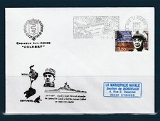 enveloppe 1er jour Saint Pierre et Miquelon  croiseur Colbert Gal De Gaulle 1997