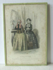 GRAVURE de MODE ANCIENNE en