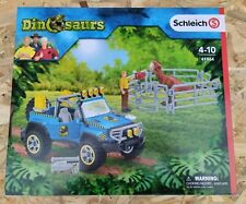 SCHLEICH 41464 DINOSAURS VOITURE 4X4 ET AVANT POSTE NEUF BOITE SCELLE. DINOSAURE