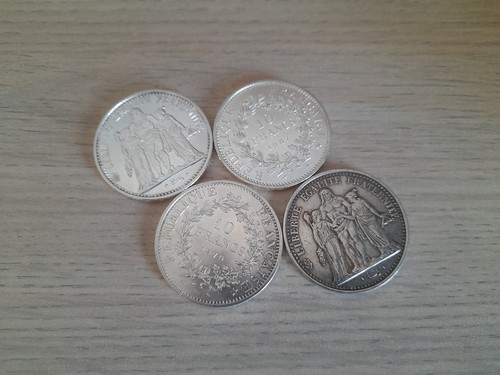 Lot francs hercule argent - lot,