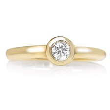 Bague en or solitaire 585 or