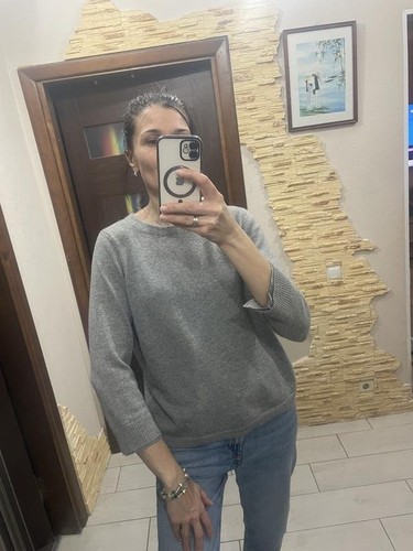 Pull femme jigsaw gris denim - femme,
