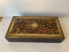 ancienne boite acajou dessus