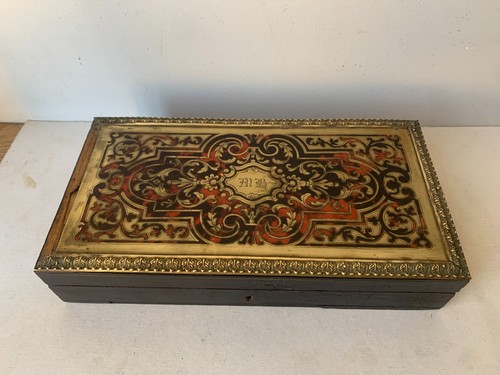 Ancienne boite acajou dessus - boite,