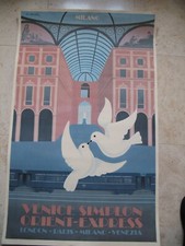 AFFICHE DE 1982 VENICE SIMPLON-ORIENT EXPRESS PIERRE FIX MASSEAU