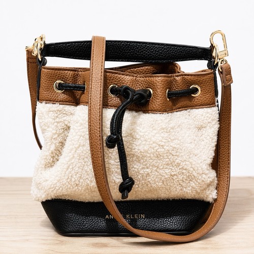 Anne klein sherpa bucket bag - klein,