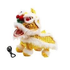 Jouet électrique de Danse Du Lion, Animal En Peluche, Yeux Interactifs