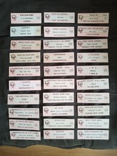 gros lot 30 étiquettes jukebox strip  DISCOPARADE  _    HITS international