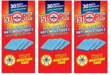 Lot 90 plaquettes anti moustiques diffuseur électrique STOPIC éfficace fenêtre o