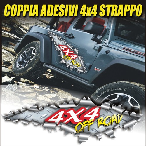 Adhésifs 4x4 effet fermeture - 4x4,