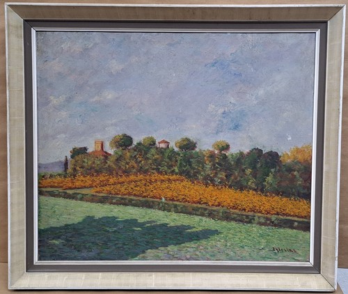 Huile sur toile signée - huile,