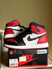 Nike Air Jordan 1 Retro High OG Bred Toe 4.5y 36.5 OFF Travis Mid Chicago Black