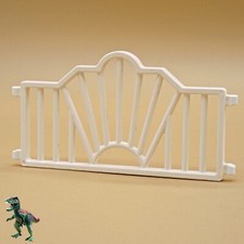 Playmobil clôture blanche-cirque romain-réception mariage-barrière grille bar...