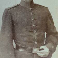 ALSACE COLMAR CDV 19th POSTCARD MILITARY ARMY SOLDIER ANCIENT PHOTO HECKENDORN